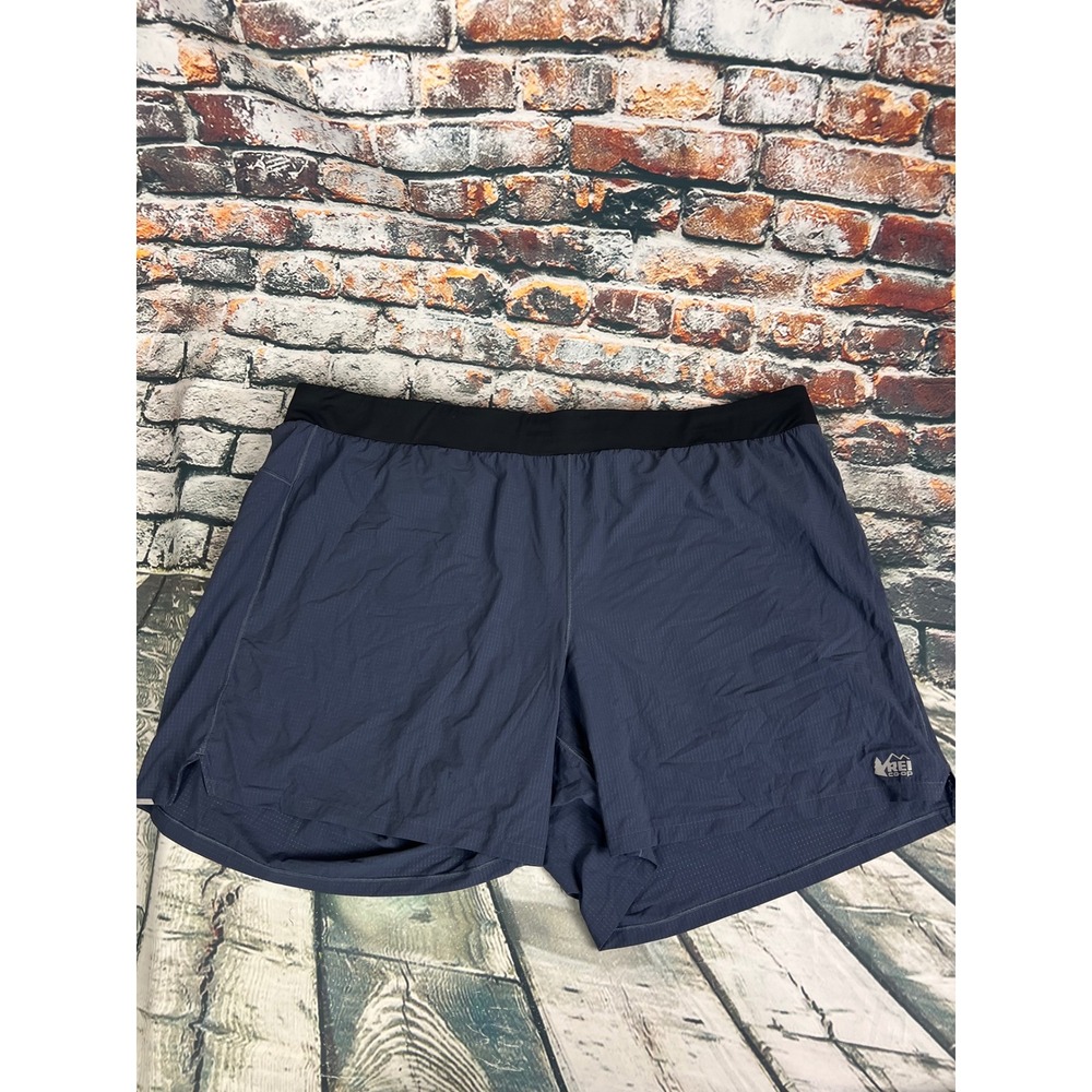 REI Co-op Mens Blue Athletic Running‎ Shorts Size 3XL With Inner liner Pockets